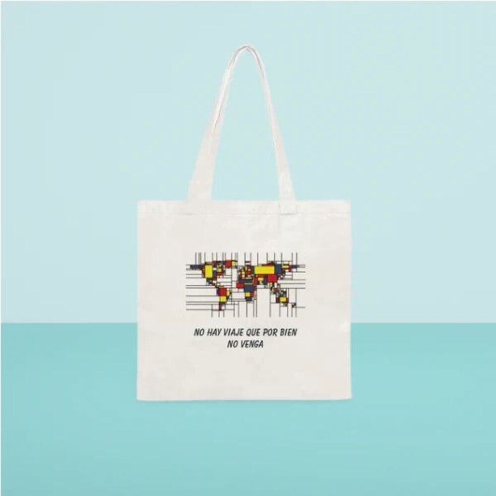 Spanish Travel Tote Bag Mondrian